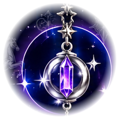 Ornate silver pendulum symbol charm
